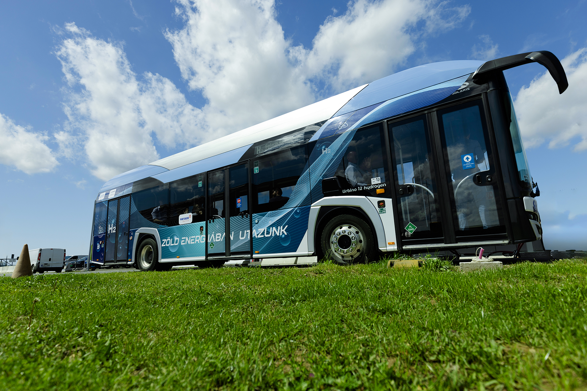 Solaris Hidrogén-tesztbusz a Volánbusznál